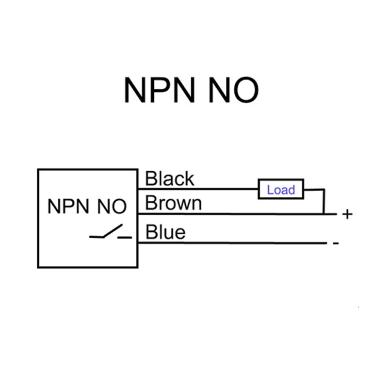 Inductive Proximity Sensor SN04-N Normally Open Detection Approach Switch NPN NO With Bracket (Blue, 4 Pack)