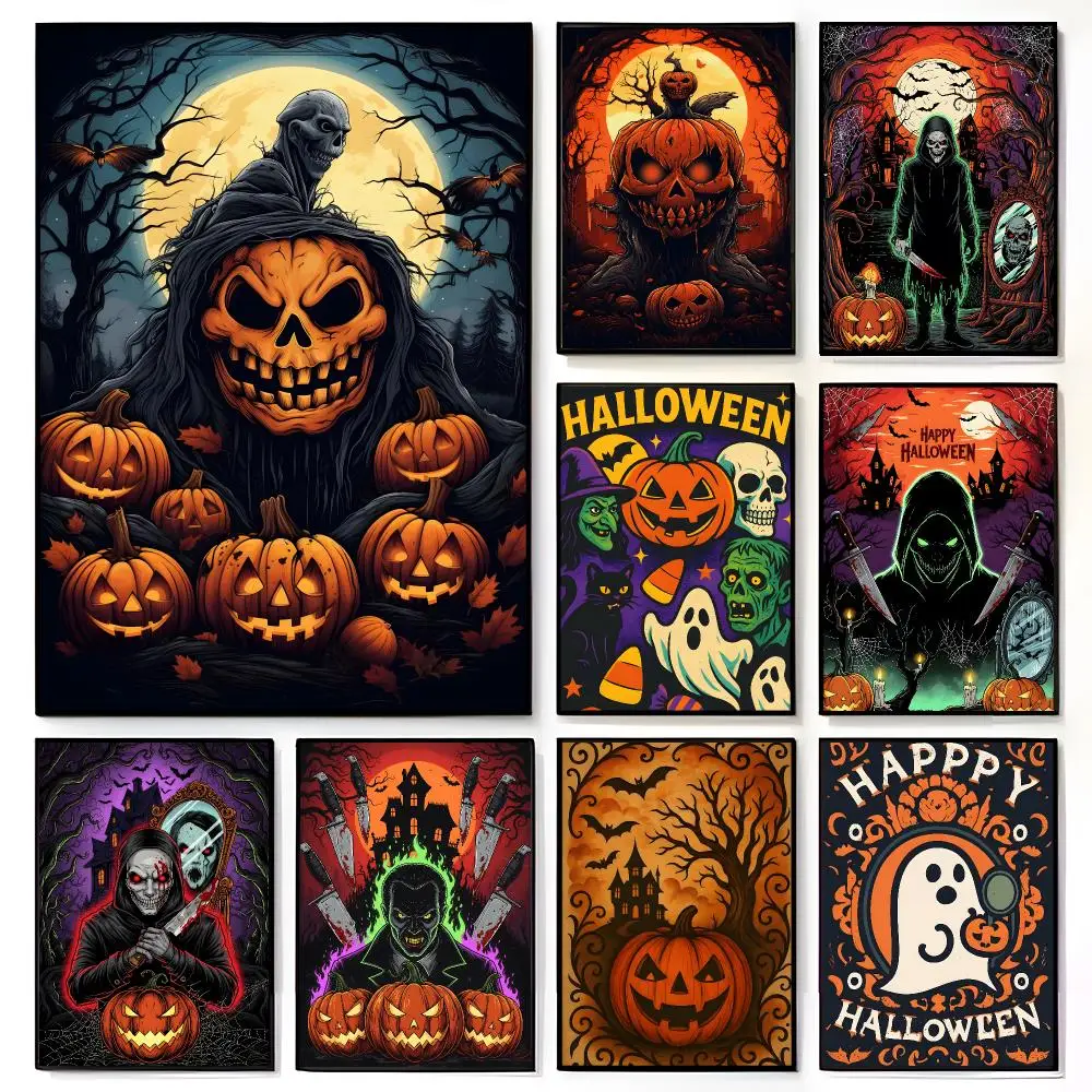 Halloween Spooky Creepy Poster American Film Mural Home Childrens Room Wall Decor Print