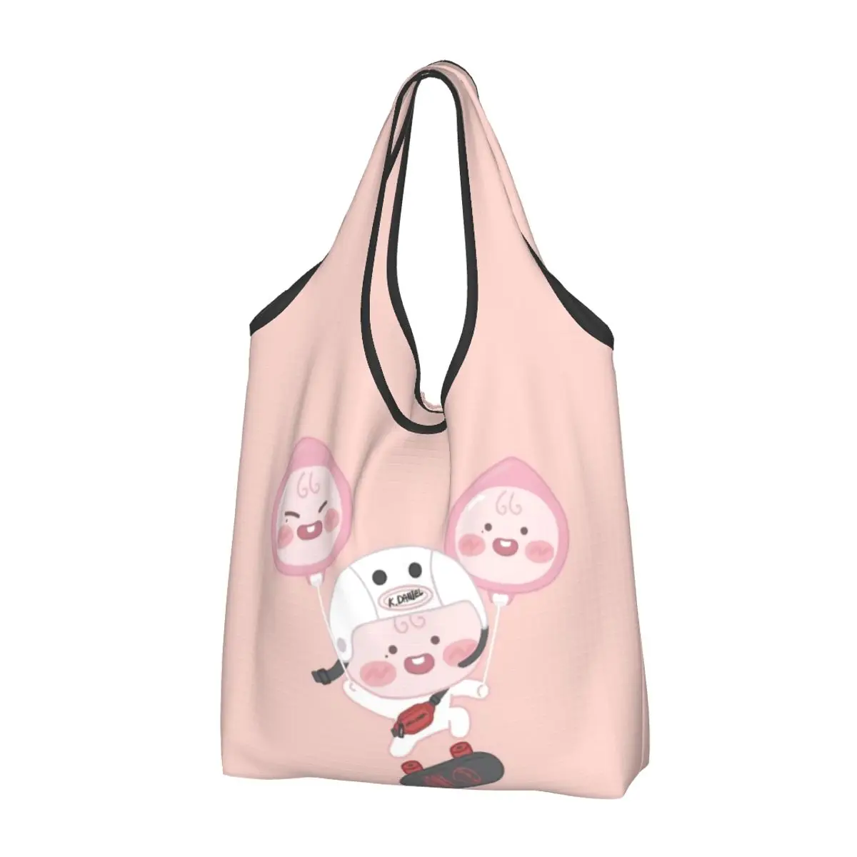 bolsa-de-compras-reutilizavel-personalizada-k-kakaoed-apeach-skate-bolsa-feminina-portatil-para-compras-de-compras