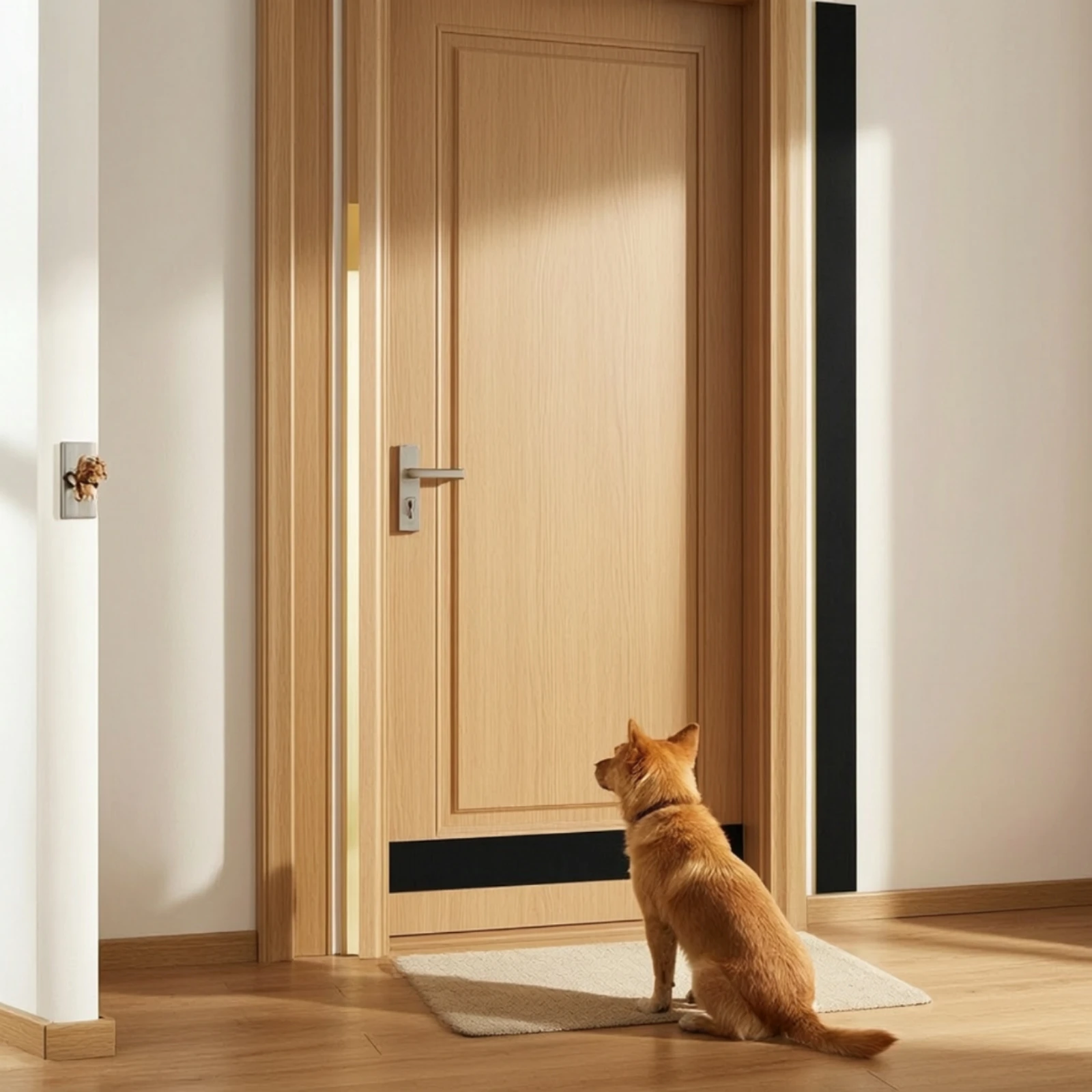 6 Pieces Door Protector Strips Long-Lasting Door Scratch Protector Heavy-Duty Cuttable for Dog Owners, Interior Doors