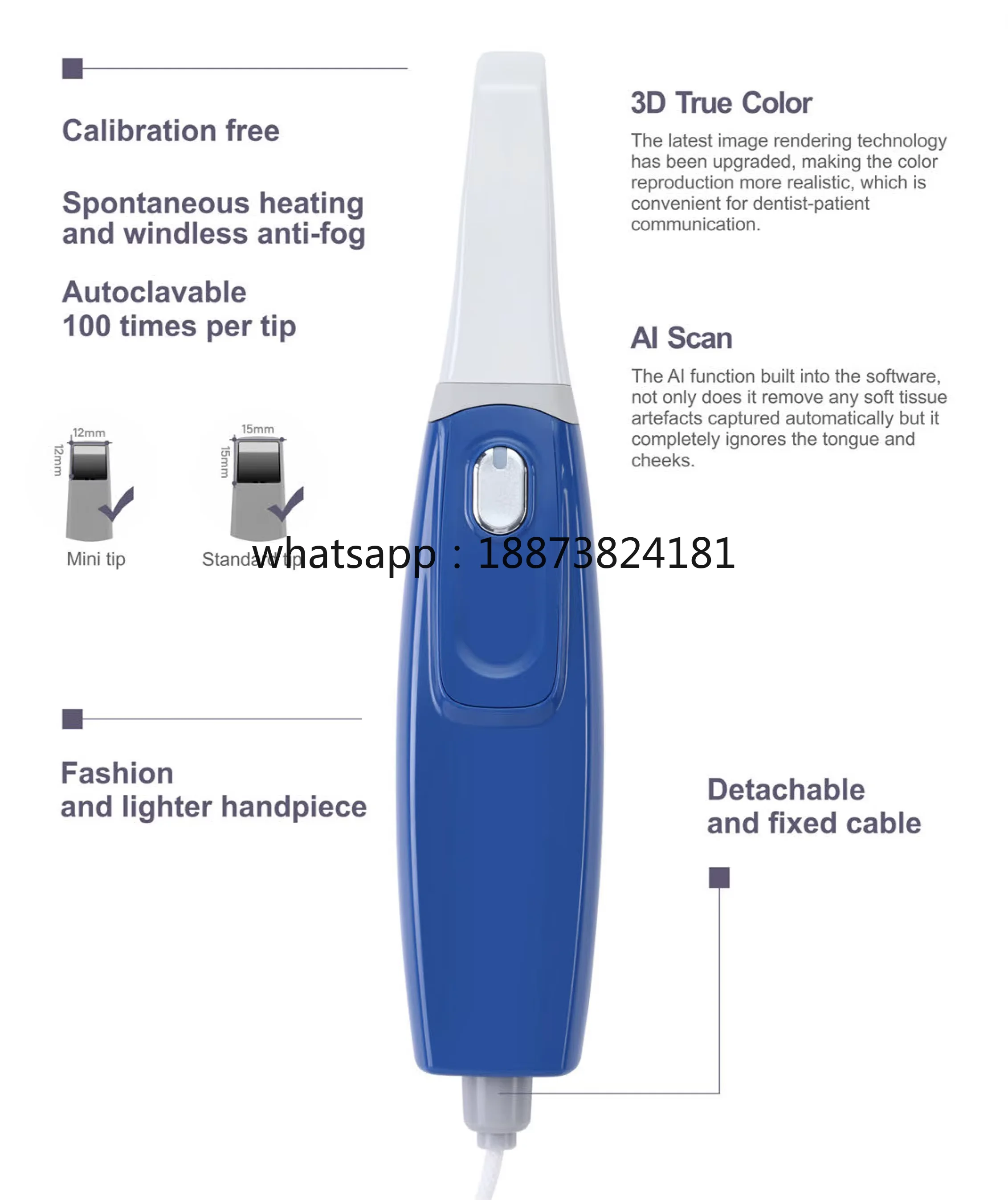 Cost-effective 3D Intraoral Scanner CAD Metal Scanner fast shipping