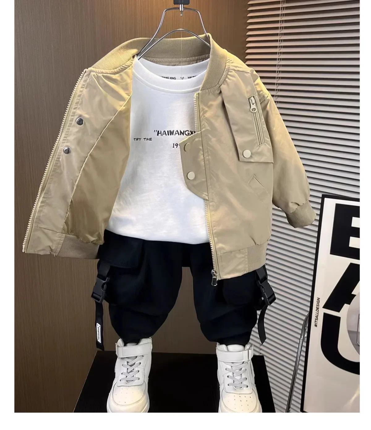 2-6Y Boys\' Baseball Jacket Korean Children\'s Clothing Autumn Spring New 2025 Zipper Solid Color Windbreaker Kids Autumn Top