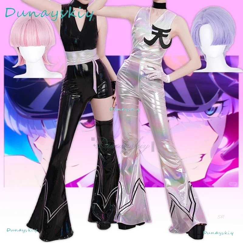 

Anime Panty & Stocking With Garterbelt Polyester Polyurethane Brother Angel Cosplay Costume Uniforms Carnival Halloween Party