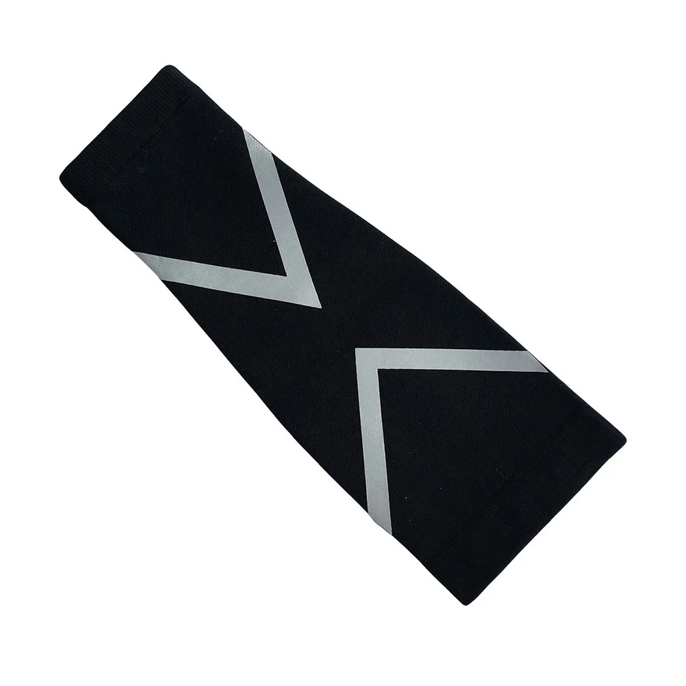 

1 Pair Calf Compression Sleeve Black Xl Size For Muscle Support Pain Relief Running Recovery Hiking Cycling Travel Sports Yoga