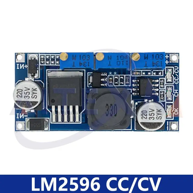 LM2596 LM2596S ADJ Power Supply Module DC-DC Step-down Power Supply Regulator Module 3A Voltage Regulator 24V 12V 5V 3V