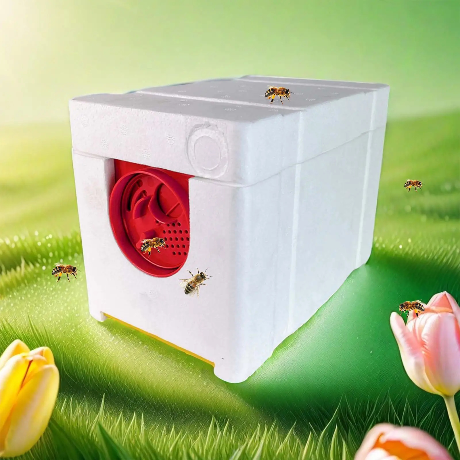 Plastic Queen Bee Breeding Box Rectangle Beehive Mating Nuc Hive Beekeeping Equipment for Advanced Bee Hive Kit
