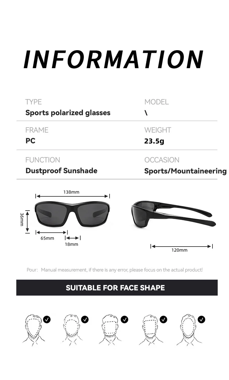 الرجال النساء توافدوا النظارات الشمسية إجراء النظارات في الهواء الطلق ركوب الدراجات المضادة للإبهام الصيد UV400 Sud