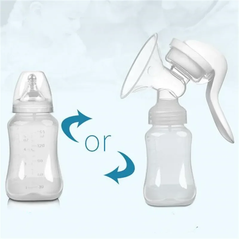 Powerful Easy Use Sucking Manual Design Feeding Breast Pumps Large Suction Breast Massage Milk Sucker Puller Milker Pump