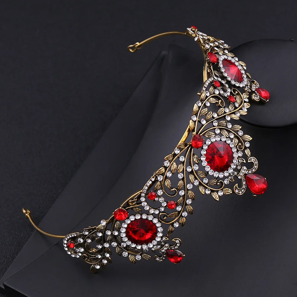 

Bridal Wedding Hair Accessory Rhinestone Headpiece for Bride Bachelorette Party Fairy Dress Decoration Gold Silver