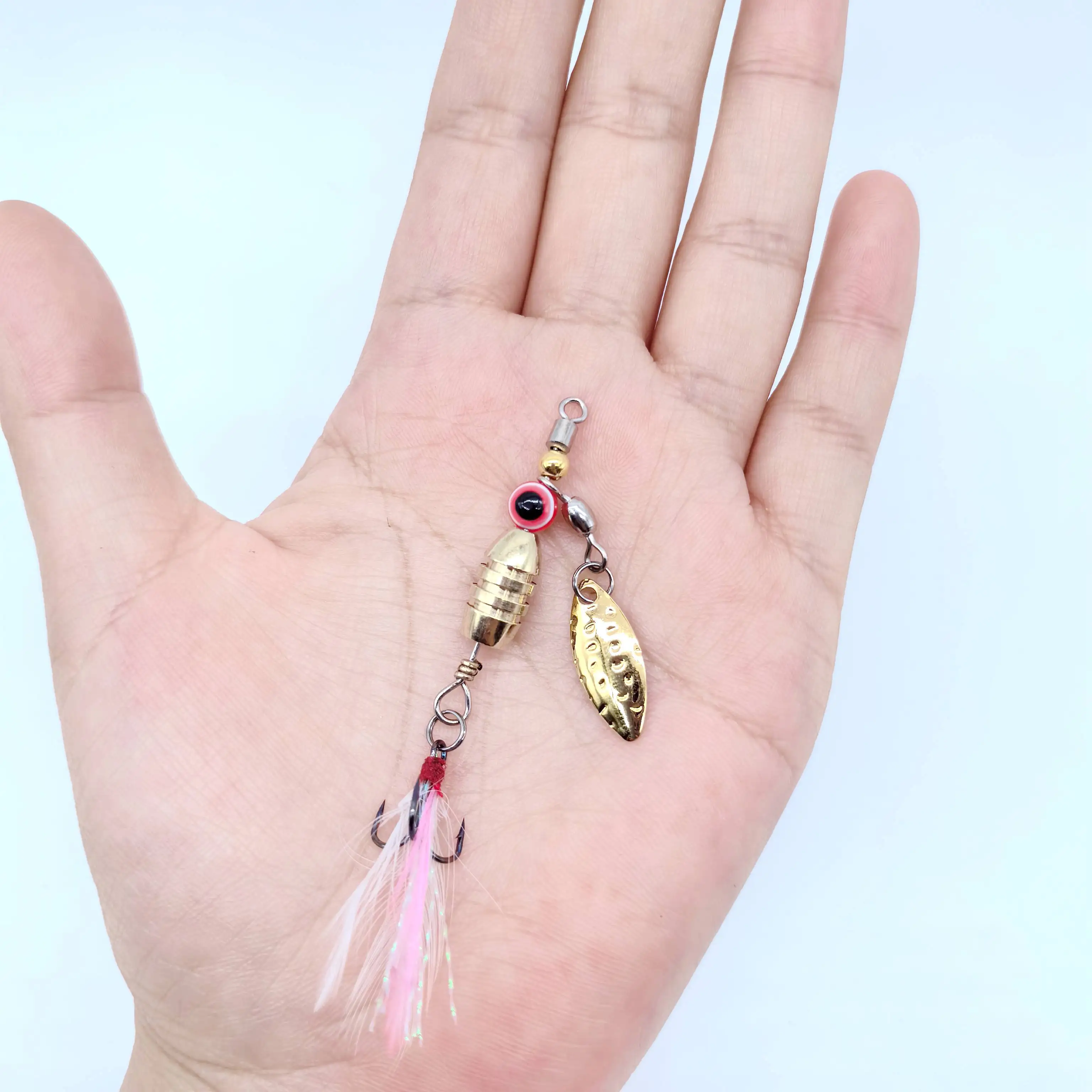 DUODUOYU 1PCS Spinner Löffel Metall Angeln Locken 3,5g/5g Pailletten Löffel Köder für Bass Forelle Barsch hecht Rotierenden Angelgerät