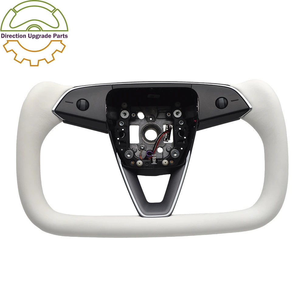 

For Tesla Model 3 Yoke Steering Wheel Assembly Black Wheel White Wheel