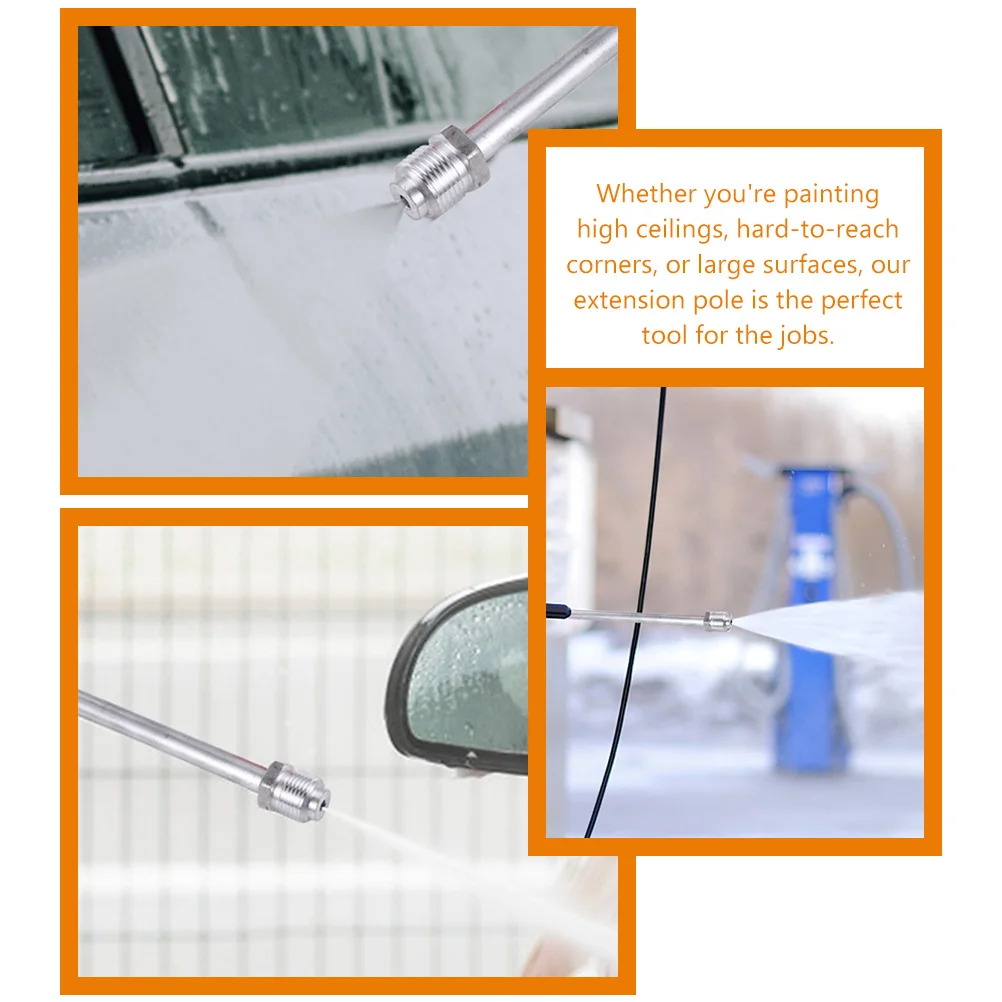 

3pcs 30cm 50cm Spray Paint Wand Extension Pole for Airless Paint Sprayer Extension Rod Sprayer Aluminum Alloy Painting