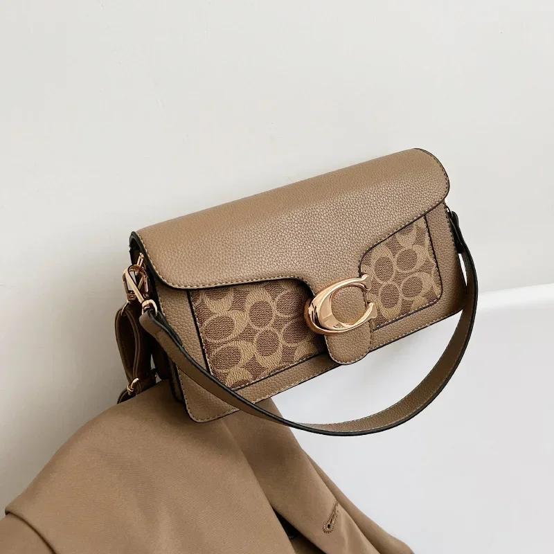 

2025 New! Women's Fashion Small Square Messenger Bags - Contrast Color Design, Minimalist & Chic, Versatile & Practical
