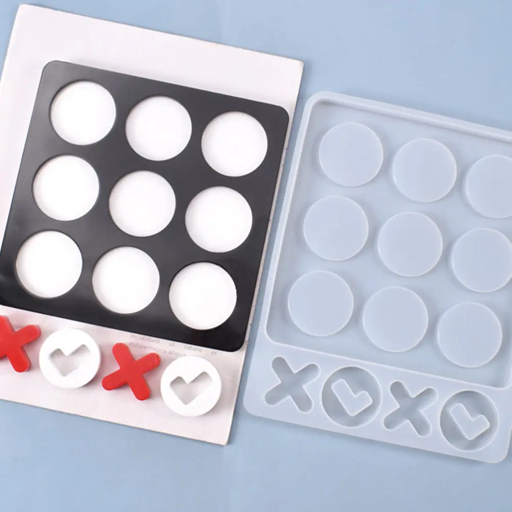 

1Pcs Creative Toe Mold White DIY Epoxy Manual Table Game Family Fun Art Resin Craft Toe Mold Board Game