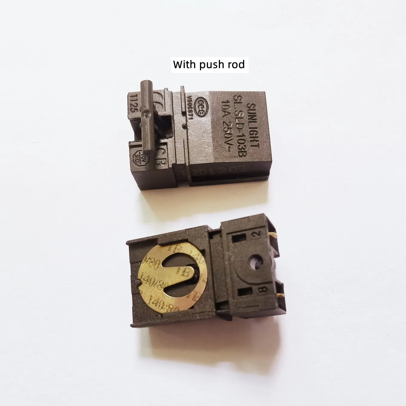 

Original new 100% electric kettle steam switch thermostat SLD-103B 10A 250V no putter kettle switch / push rod switch