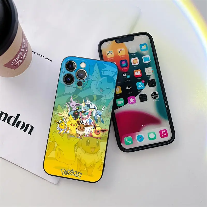 Pokemon Pikachu Blastoise Anime Phone Case for iPhone 11 15 Pro Max Case Coque 14 Plus 13 Pro 12 Mini 11 X XS XR 8 SE Soft Cover