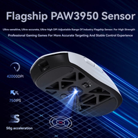 MCHOSE AX5V2 Wireless Mouse 2.4g Double 8K Return Rate 42000DPI PAW3950 54g Lightweight Magnesium Alloy Exoskeleton Game Mouse
