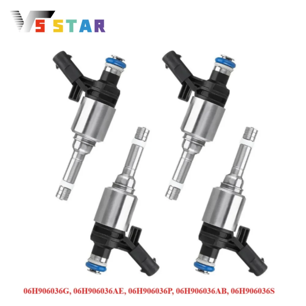 

06H906036G 06H906036AB High Quality 4pcs Fuel Injectors Bosch For 2009-2016 Audi A4 Quattro 2008-2010 Volkswagen Passat QC-038
