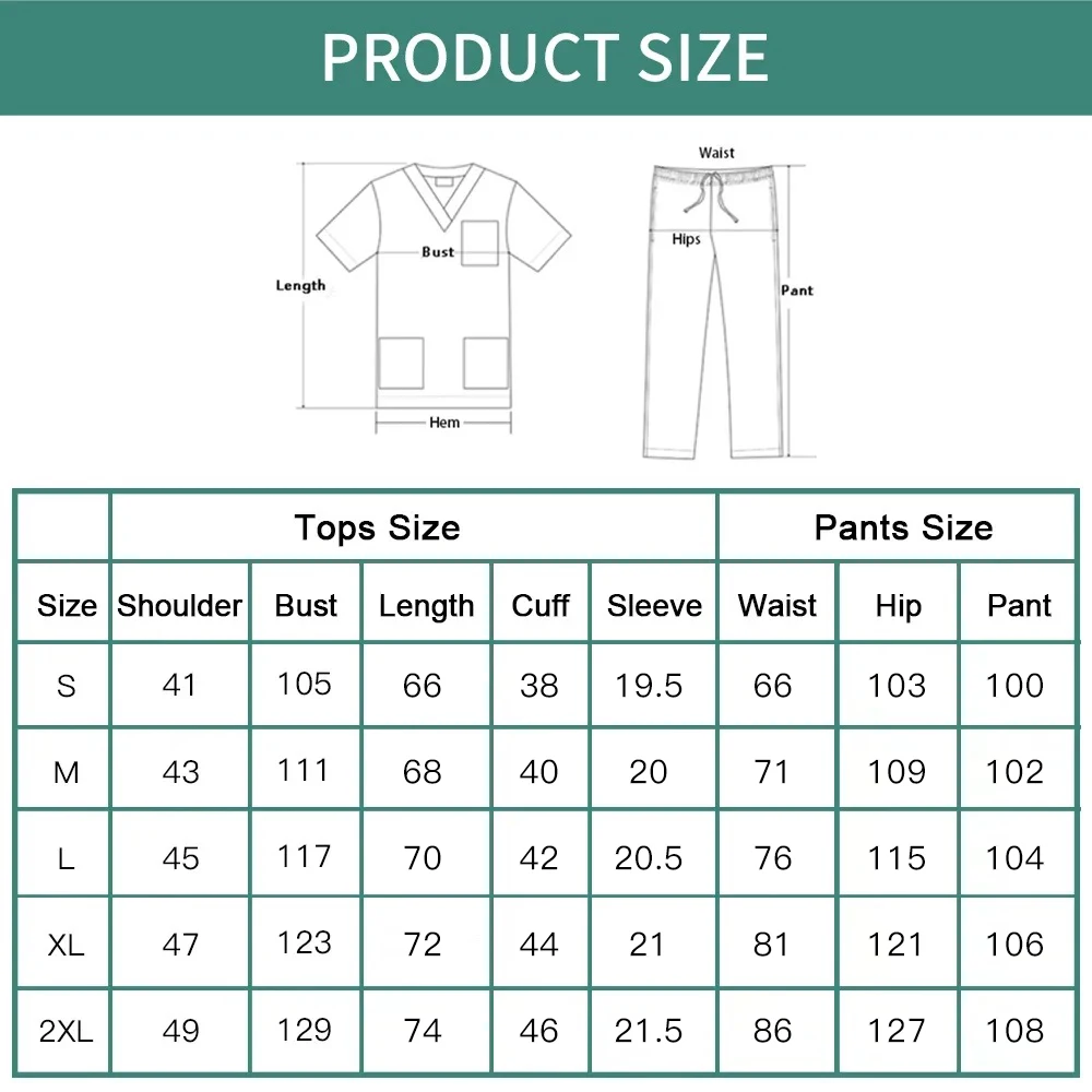 Quick-Drying Lightweight Scrubs Set Short Sleeve Surgical Suit for Men Women Hospital Spa Uniforms Women Beauty Workwear Medical