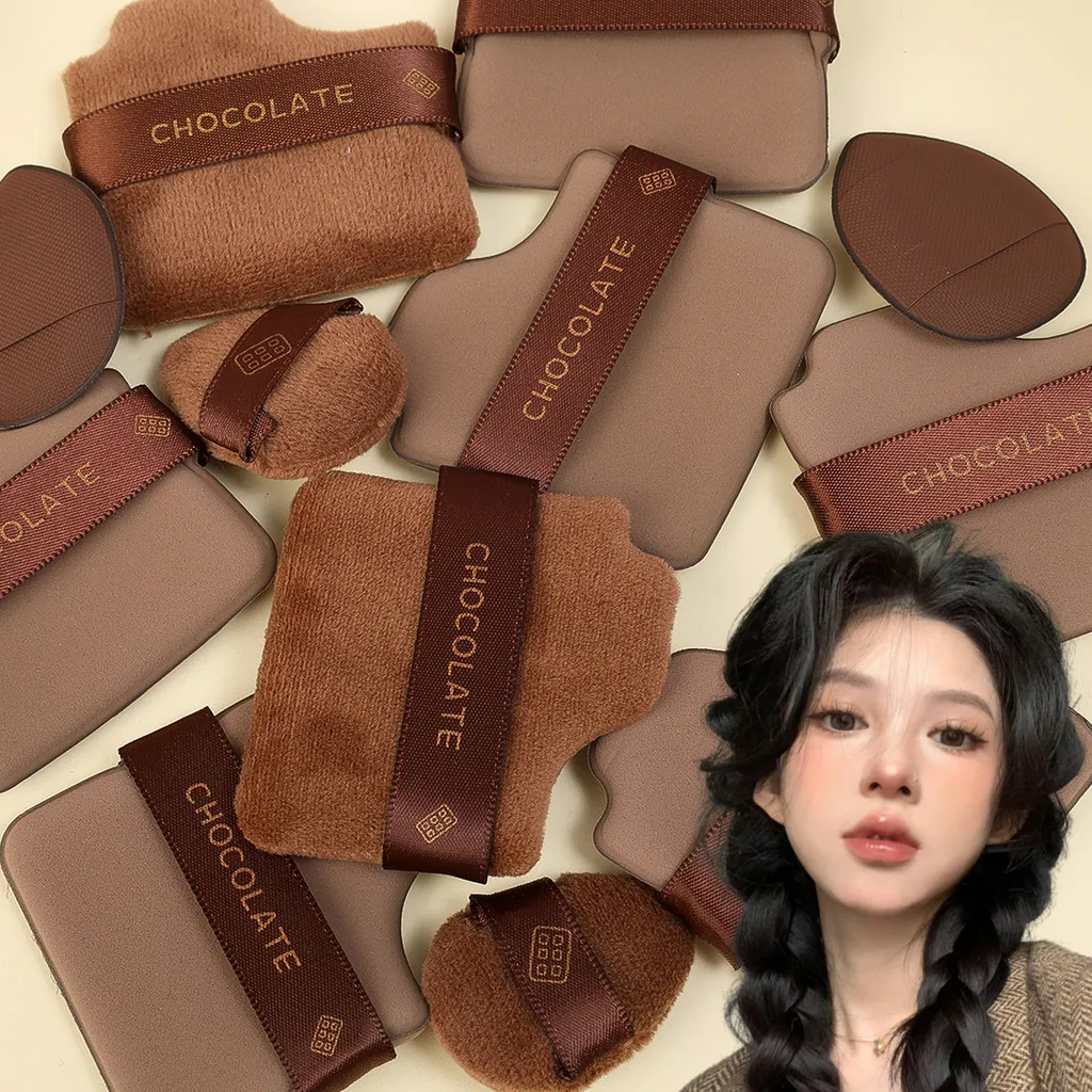 6-piece set of wet and dry powder puff, dual-purpose beauty tools, mini thumb powder puff, does not eat foundation concealer