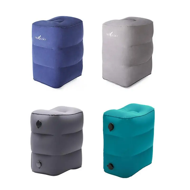 Новая подставка для ног для полета, подушка для отдыха на самолете, автомобиля, автобуса, регулируемые детские надувные подушки для сна для путешествий