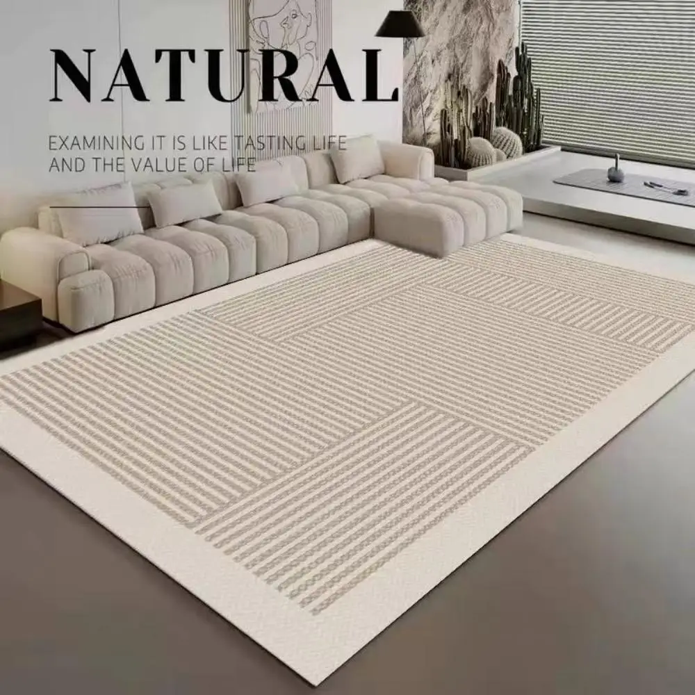 

VIKAMA Modern Simple Crystal Wool Carpet Family Living Room Bedroom Decoration Carpet Non-Slip And Dirty Cloakroom Floor Mat