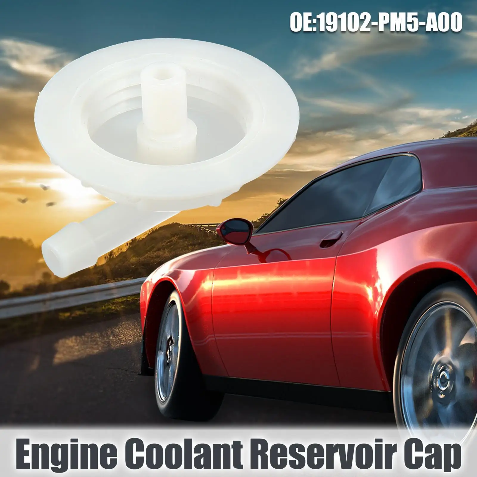 Coolant Expansion Overflow Recovery Tank Cap Replacement Direct Replaces White 1 PCS Fit for Honda / Acura TL Legend