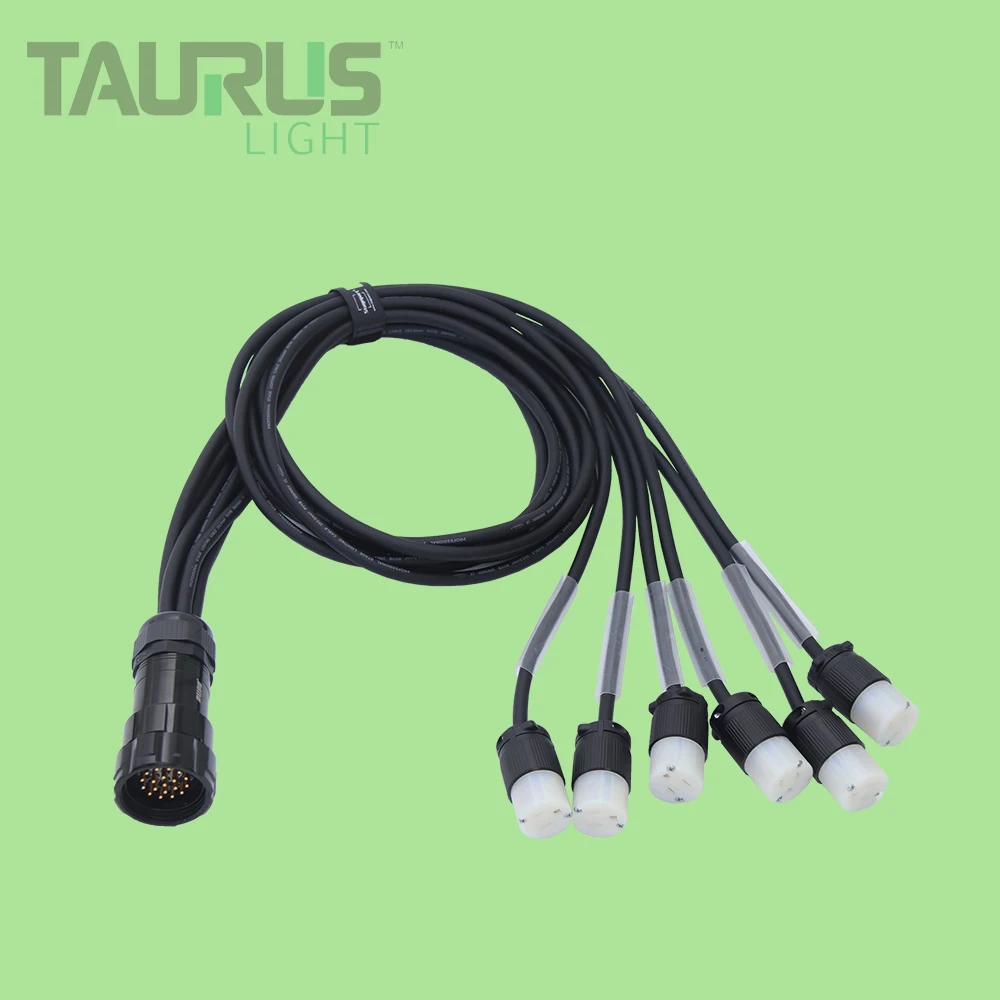 

Numerous Plug Types Can Be Customized 3x 1.5/3x 2.5mm Electrical Breakout 19Pin Socapex to Edison Power Cable with Cable Tie