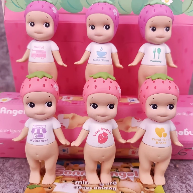 

Sonny Angel Replica Cherub Series Blind Box Anime Figures Ornaments Strawberry Dolls Fans Children Christmas Birthday Gift Toy