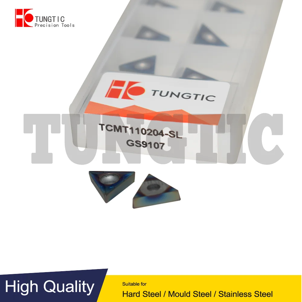 

TCMT110204-SL GS9107 TUNGTIC Токарные режущие инструменты Обработка Металла Токарный Станок Для закаливания материалов