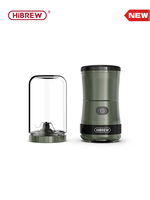 HiBREW Portable 3in1 Electric Coffee Grinder 2000mAh Double Cup Fruit Mixers Juicers Blender Ice Crusher Camping or Journey G2