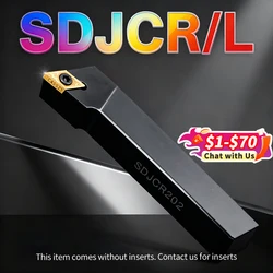 SDJCR SDJCL 93 Degrees External Turning Tool 1212 1616 2020 2525 CNC Holder Lathe Cutter Shank DCMT DCGT Inserts