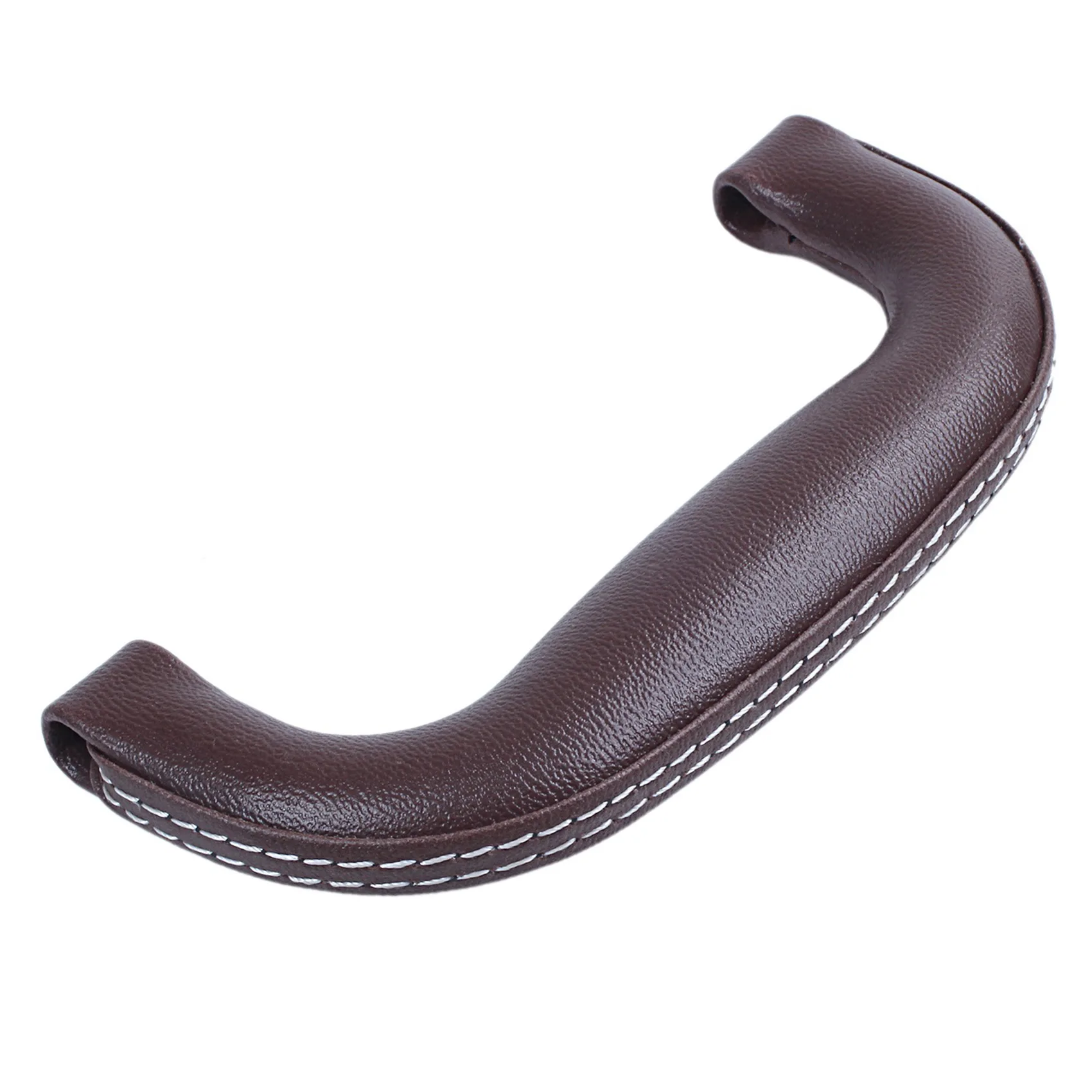 A99I-2X Brown Leather Guitar Musical Instrument Box Luggage Toolbox Trolley Case Handle
