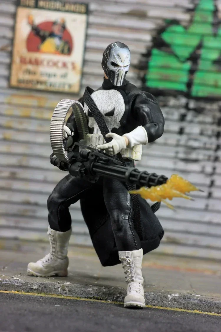 

1/12 Action Marvel Punisher Frank Castle 6 Figure Battle Suit Armor Shield Agent Soldier Collection Model Adult Surprise Gifts