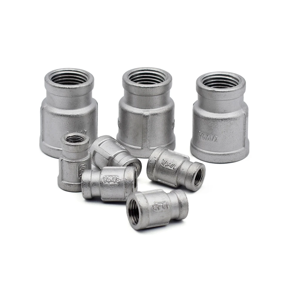 

1/8 "1/4" 1/2 "3/4" 1 "1-1/4" 1-1/2 "2" BSP internal thread reducer 304 stainless steel reducing pipe Adapter Pipe Fitting