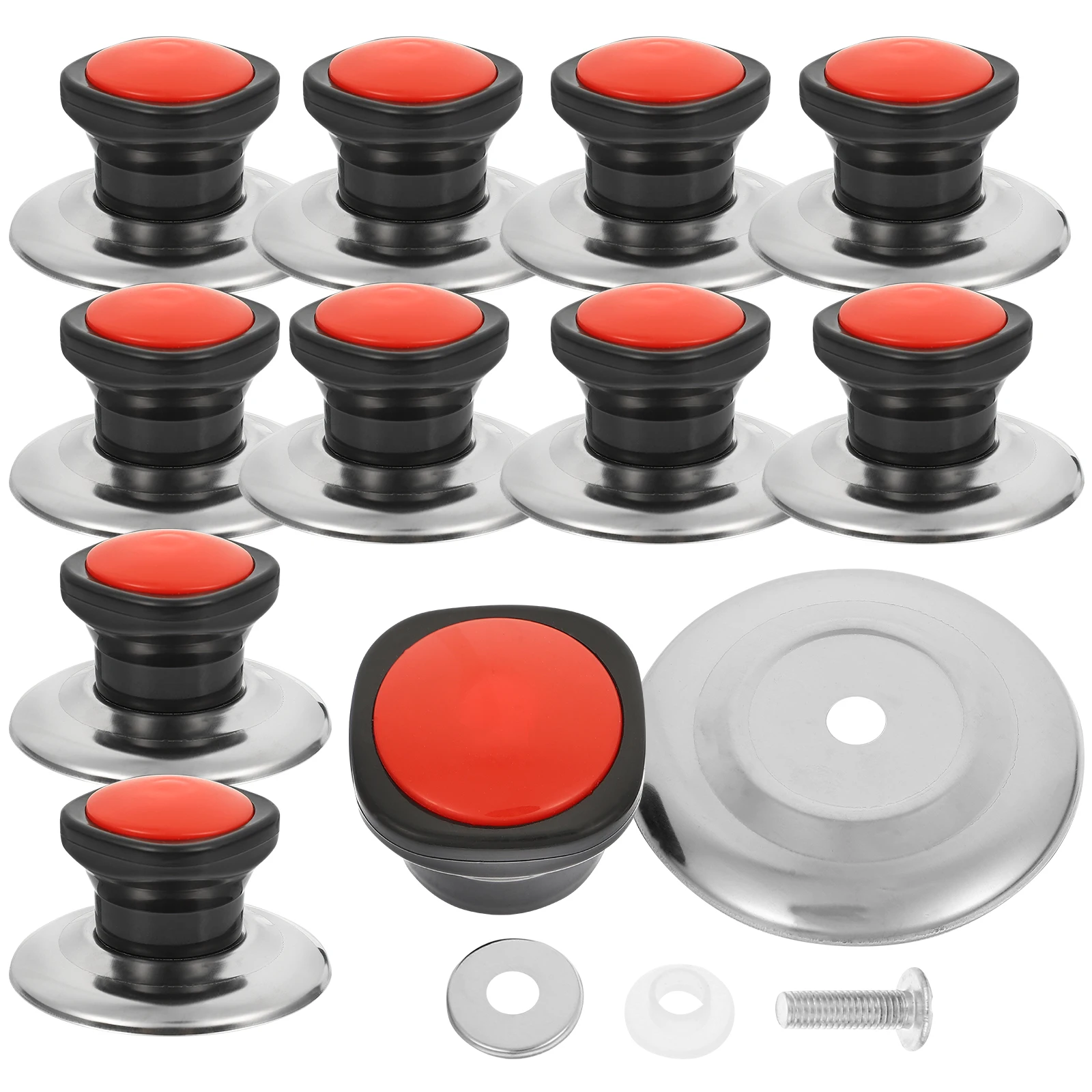 

12Pcs Square Pot Lid Grip Anti-Scald Cookware Lid Knobs for Pots and Pans Pot Handle Cover Replacement Handles for Pots and Pans