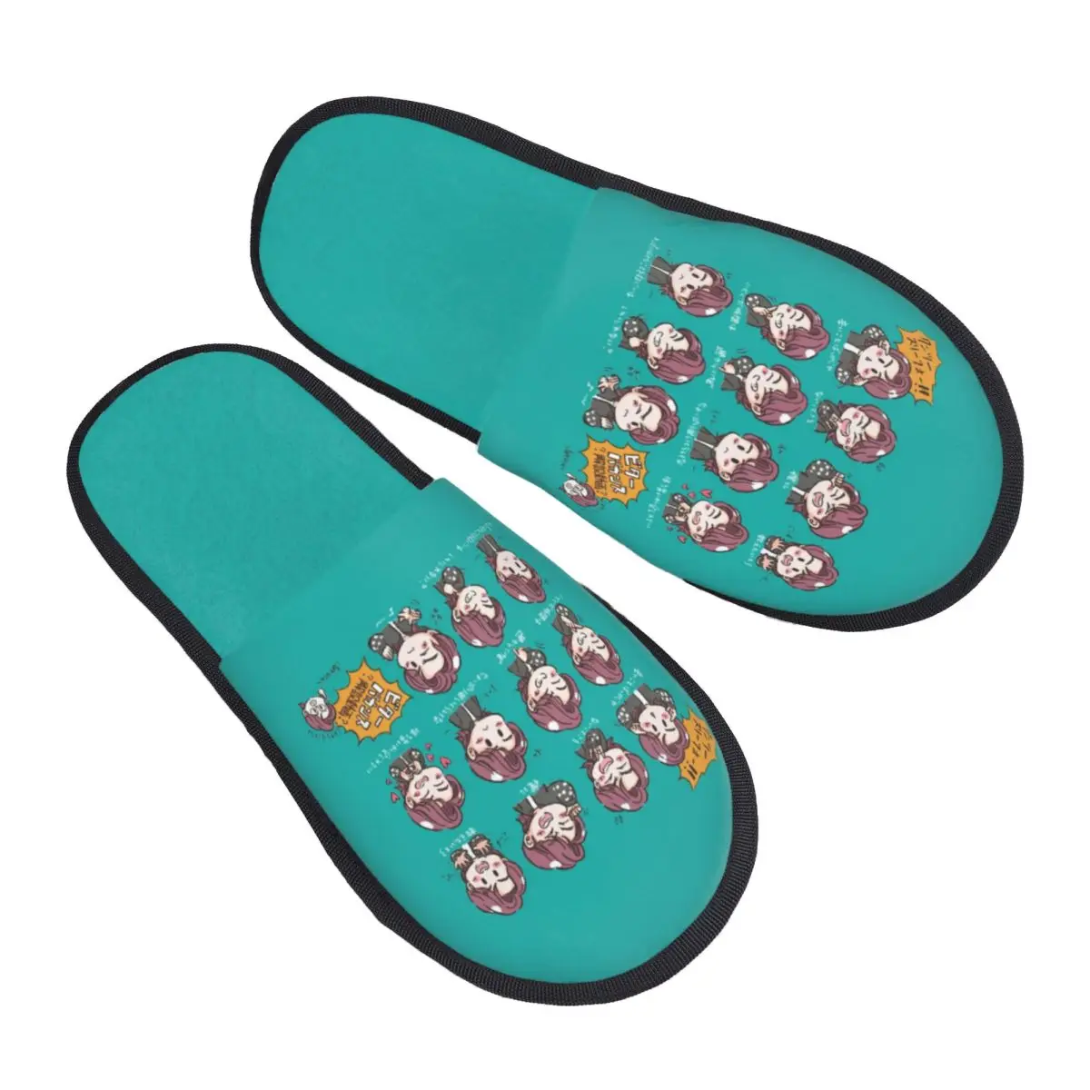 

Custom Rock Band Mrs GREEN APPLES Comfy Scuff With Memory Foam Slippers Women Japane Pop Hotel House Shoes