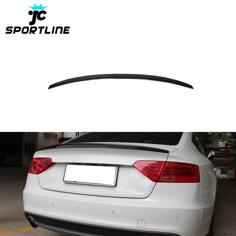 

S5 LOOK Carbon Fiber A5 Car Ducktail Spoiler for Audi A5 8T B8 SLine Hatchback 4-Door 2009-2016