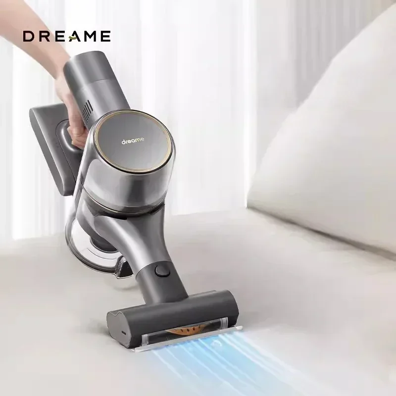 Dreame V12S Wireless Handheld Vacuum Cleaner with Green Light Optical Cleaning 185AW Powerful Suction Cordless Vacuum Cleaner