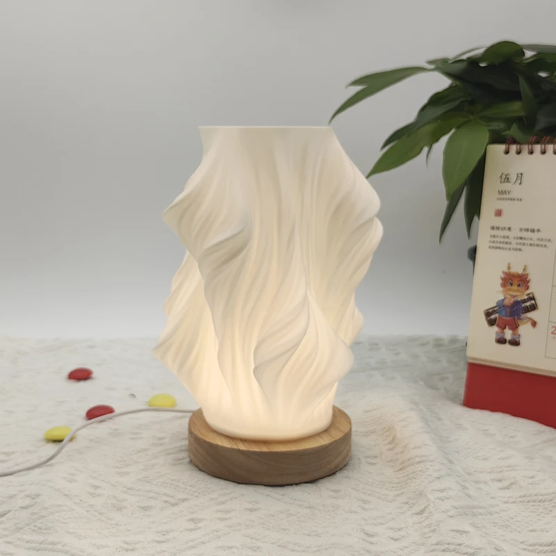 Nordic bedroom bedside table lamp ins girl warm romantic decoration simple creative desk night light