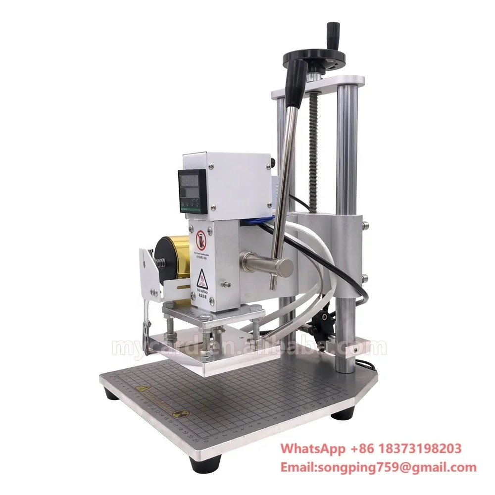 

Factory Supply Small Manual Digital Leather Paper Hot Foil Logo Branding Stamping Printing Machine for Plastic