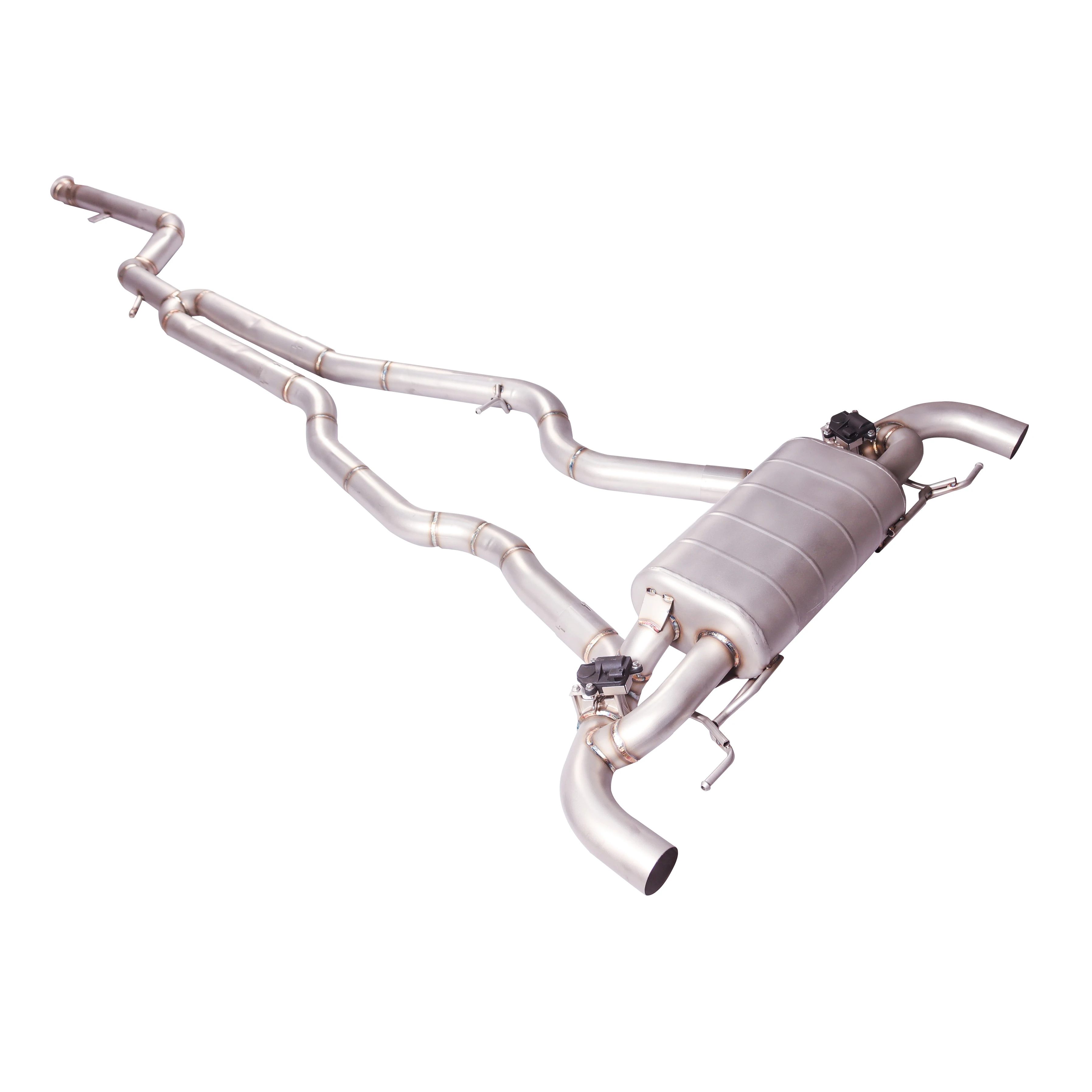 Suitable for 22-24 BMW M240I 3.0T G42 modified stainless steel middle end valve exhaust system muffler