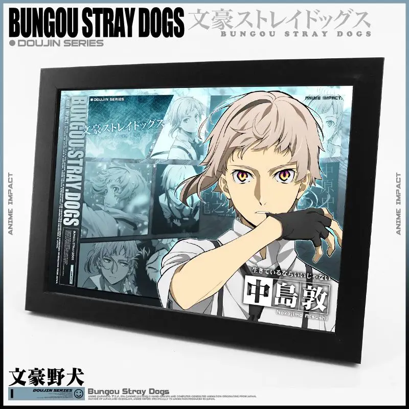 분고 스트레이 도그스 다자이 오사무 나카하라 츄야 보조 애니메이션 주변 상품 사진 액자 창의적인 만화 데스크탑 장식품 선물