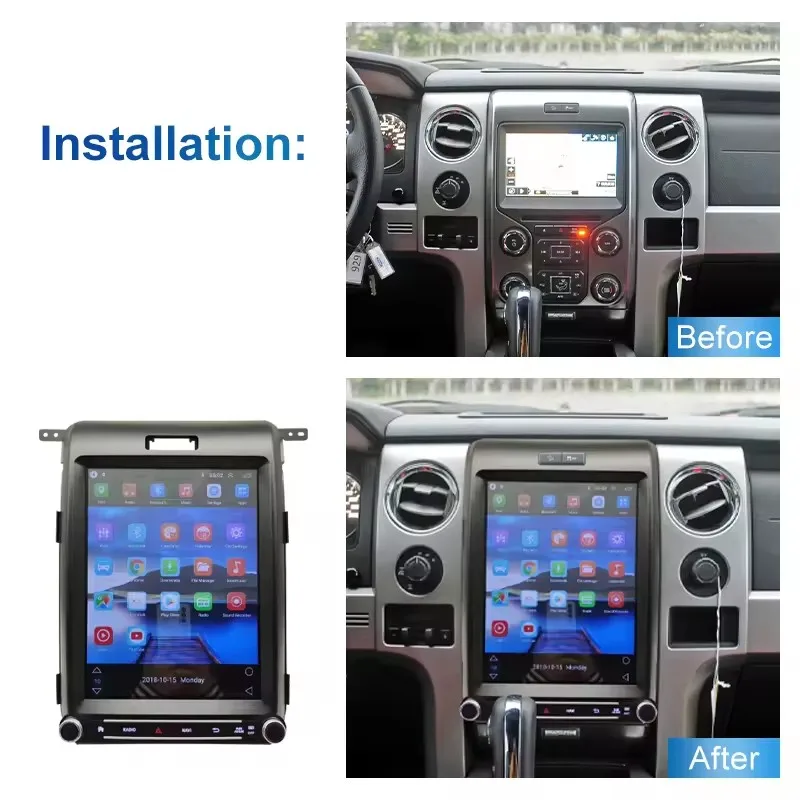 

Автомагнитола для Ford F150 2013-2015 CARPLAY, Wi-Fi, 4 стойки, GPS, Android 13