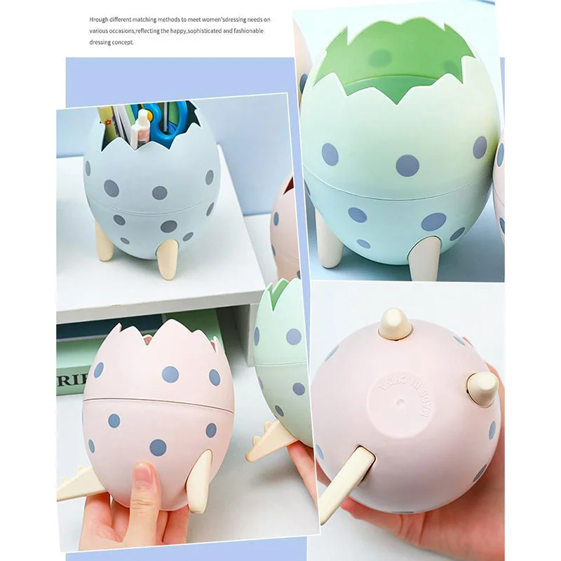 Dinosaur Egg Pen Holder For Desk Cute,Pink Pencil Holder For Desk,Pen Organizer For Desk Pen Cup Storage Desk Accessories