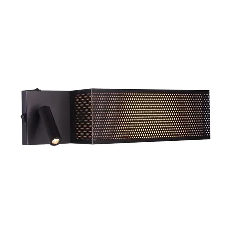 Vintage Metal Wall Lamps for Bedroom Bronze Integrated Leds Wall Lamps Interior for Hotel Guest Room Wall Light Fixture