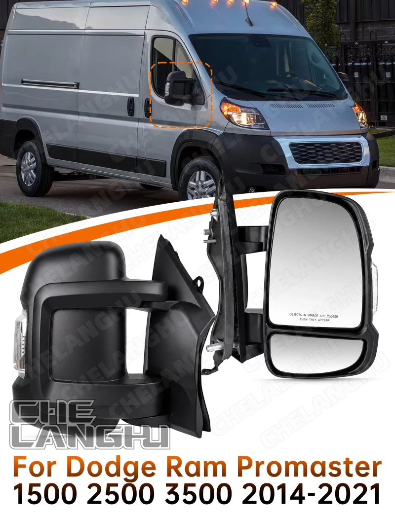 

Front Door Mirror Glass For Fiat Ducato/Peugeot Boxer 2007 2008 2009 2010 2011 2012 2013 2014 2015 2016 Rearview Mirror Assembly