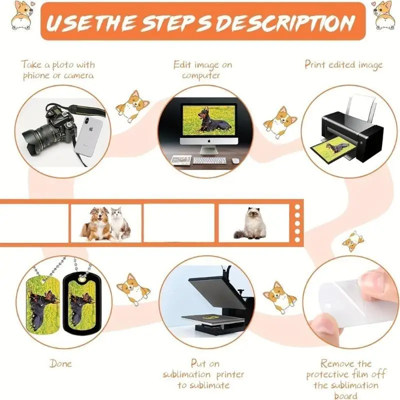 

A52E двухсторонний набор для изготовления вывесок для собак, белый алюминиевый знак для домашних животных с силиконовыми и