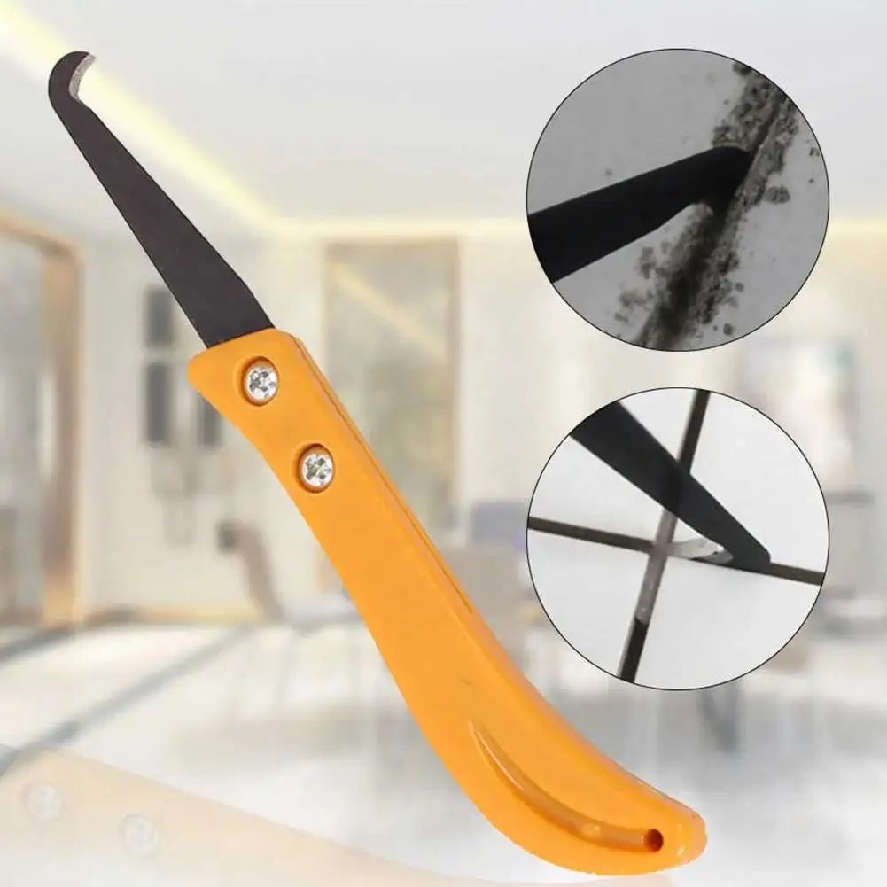 Professional Tile Repair Hook Knife For Cleaning Removal Wall Floor Grout Notcher Hand Construction Tools R3C9