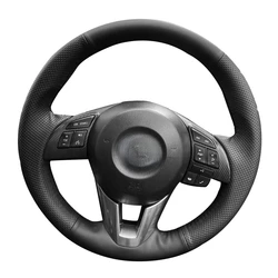 Car Steering Wheel Cover Wrap Anti-Slip Original Steering Wheel Car Accessories For Mazda 3 Axela 6 Atenza 2 CX5 CX3 CX-3 CX-5